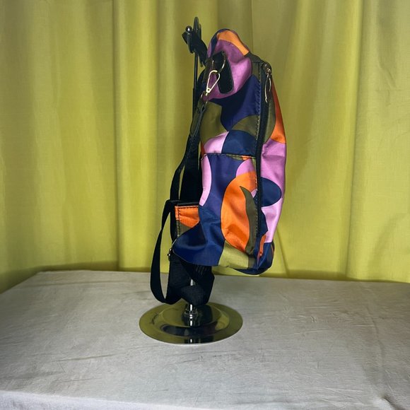 Poaba Multi Color Backpack Anti Theft Water Resistant MTV patch - Picture 7 of 12